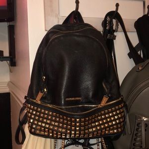 Leather backpack